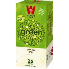 Зеленый чай с ванилью Wissotzky Green tea and vanilla Wissotzky 25 пак*1.5 гр